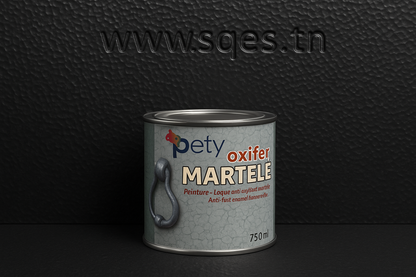Boîte Oxifer Martelé 750ml - fond noir avec www.sqes.tn