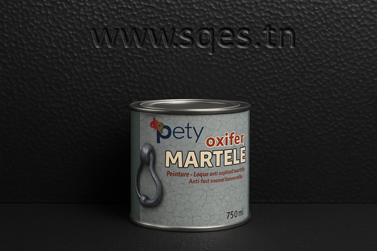 Boîte Oxifer Martelé 750ml - fond noir avec www.sqes.tn
