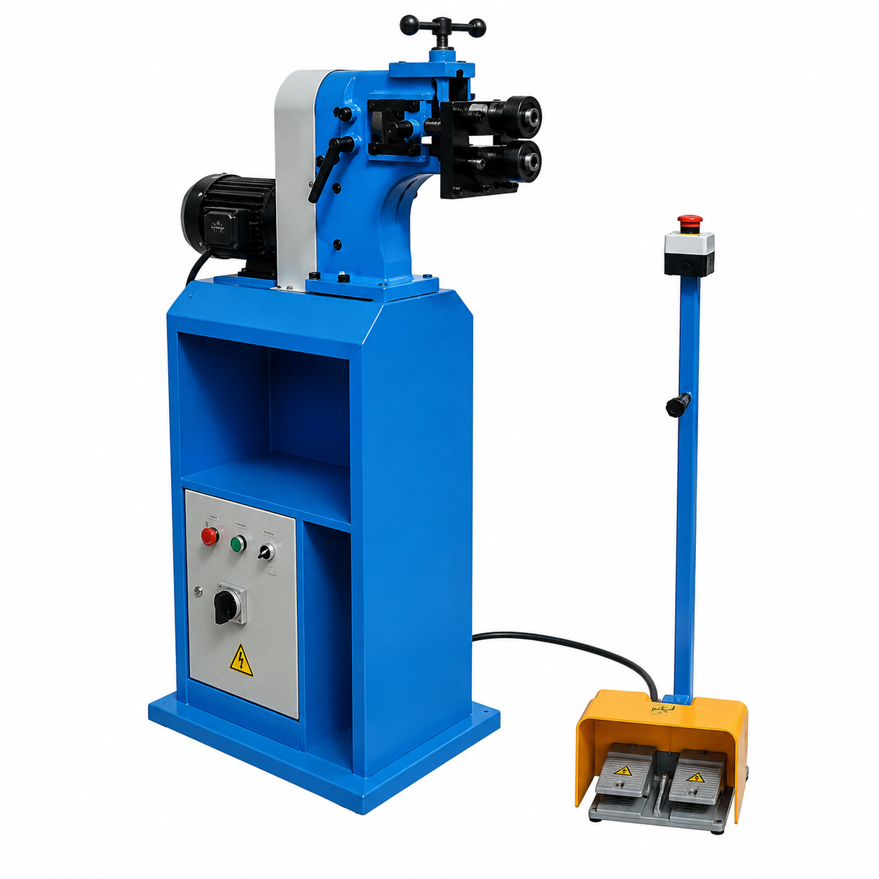 Bordeuse Électrique ETB-12 – Machine Tôlerie Motorisée 1 CV Épaisseur 1,2 mm Vitesse 32 tr/min Réf. 4162OUE60 | SQES Tunisie
