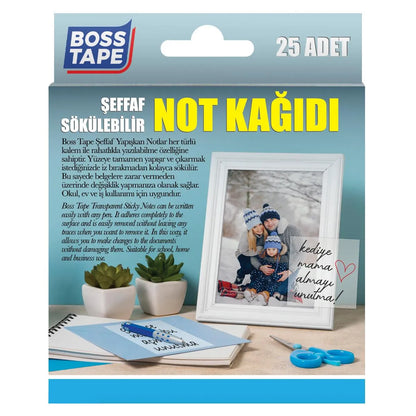 BOSS TAPE adhésives repositionnables effaçables 75mmx75mm (25pcs) - SQES