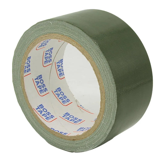 BOSSTAPE Ruban de Réparation étanche, Gaffeur multiusage, Toile américain VERT - SQES