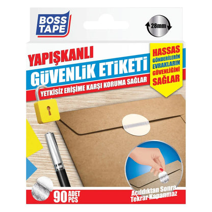 BOSS TAPE Lot de 90 autocollants hologrammes ronds à usage unique VOID - SQES