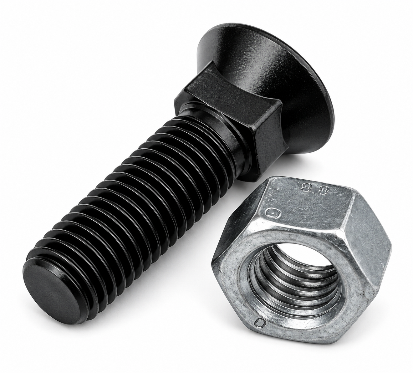 Boulon charrue tête bombée – Diamètres 10 11 12 mm Longueurs 30 à 60 mm | SQES Tunisie

