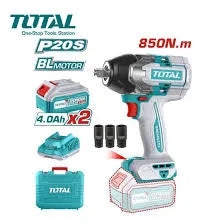 Boulonneuse Sans Fil TOTAL TIWLI2085 20V Brushless 850Nm 1/2" Kit 2 Batteries 4Ah Mécanique Auto — SQES Tunisie
