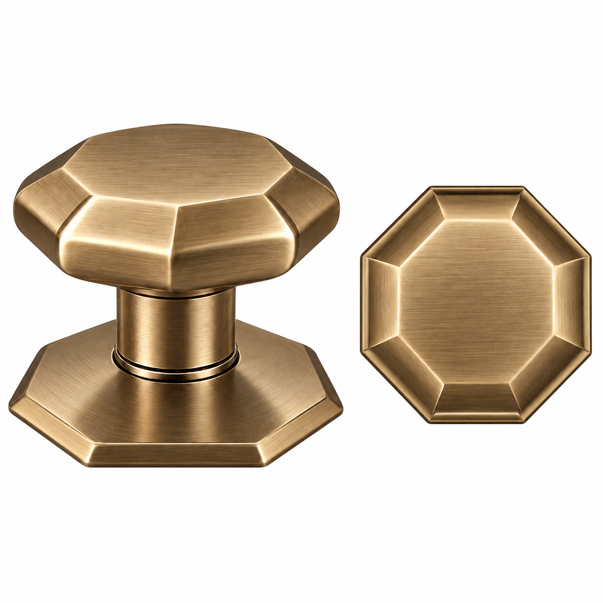 Bouton de porte KRISTAL G-401 décoratif, disponible en finitions BZ GMS. Découvrez les accessoires de porte chez SQES Tunisie.