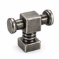 Bouton T de meuble 28200 finition Gris Antique pour meubles, tiroirs, cuisine et dressing.
