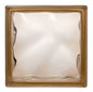 Brique de Verre - Marron 19x19x8cm - Ambiance Chaleureuse