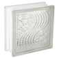 Brique de Verre -  Wave 19x19x8cm - Effet Vague Design