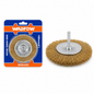 Brosse Métallique Plate à Tige 100 mm WADFOW WCE4402 — Décalaminage Dérouillage Perceuse | SQES Tunisie
