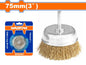 Brosse Métallique à Tige WADFOW WCE3401 — 75mm Fil Acier 0.3mm Tige 1/4" 4500tr/min Perceuse Décapage Rouille | SQES Tunisie
