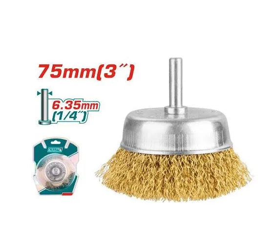 Brosse metallique a Tige - 75mm - TAC33031 - SQES