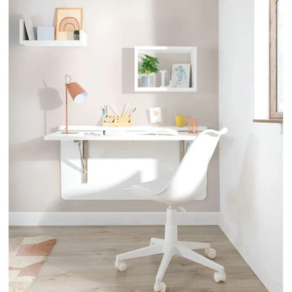 Table pliable - Etagère avec support amovible - bureau rabat table 75x45 - EP 18 - SQES