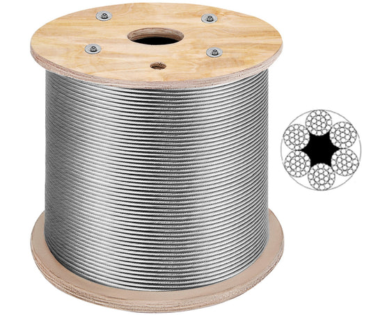 Câble en Acier 6 torons – Rouleau 300 m