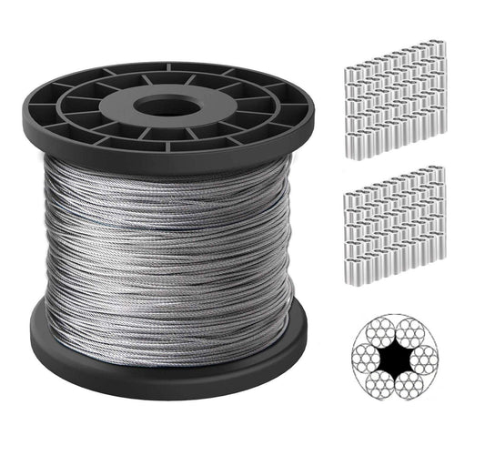 Câble en Acier 6X7FC – Rouleau 300 m