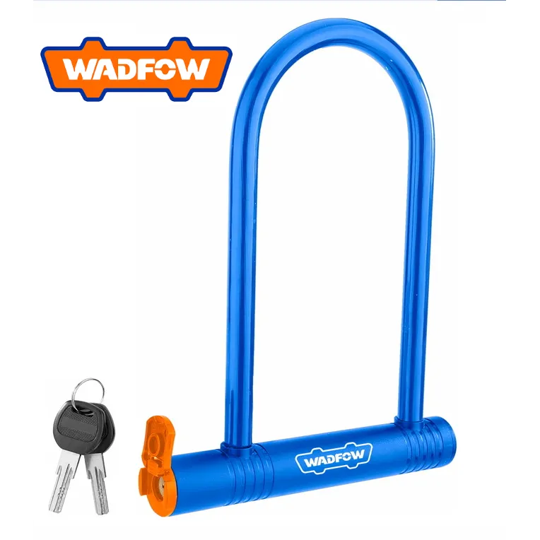 Cadenas Antivol Vélo en U WADFOW WBK6125 — Acier A3 105×210mm Cylindre Laiton 2 Clés Sécurité | SQES Tunisie

