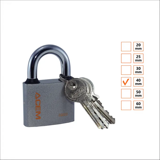 ACEM Cadenas teinté en gris - 40MM - SQES