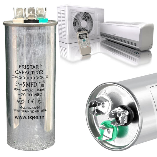 Condensateur Climatiseur - Capacité - 55 µF – 3 Bornes