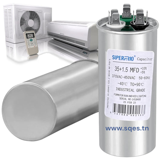Condensateur Climatiseur - Capacité - 35 µF – 3 Bornes