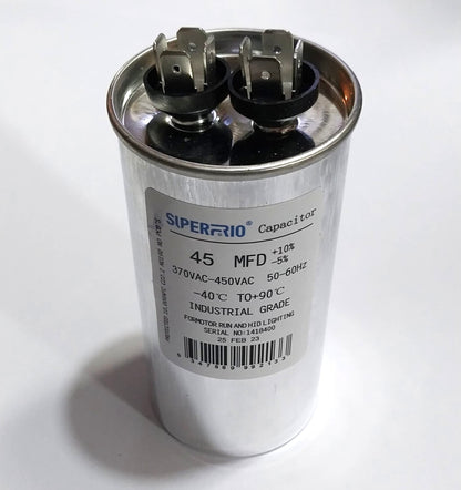 Condensateur Climatiseur - Capacité - 45 µF – 2 Bornes