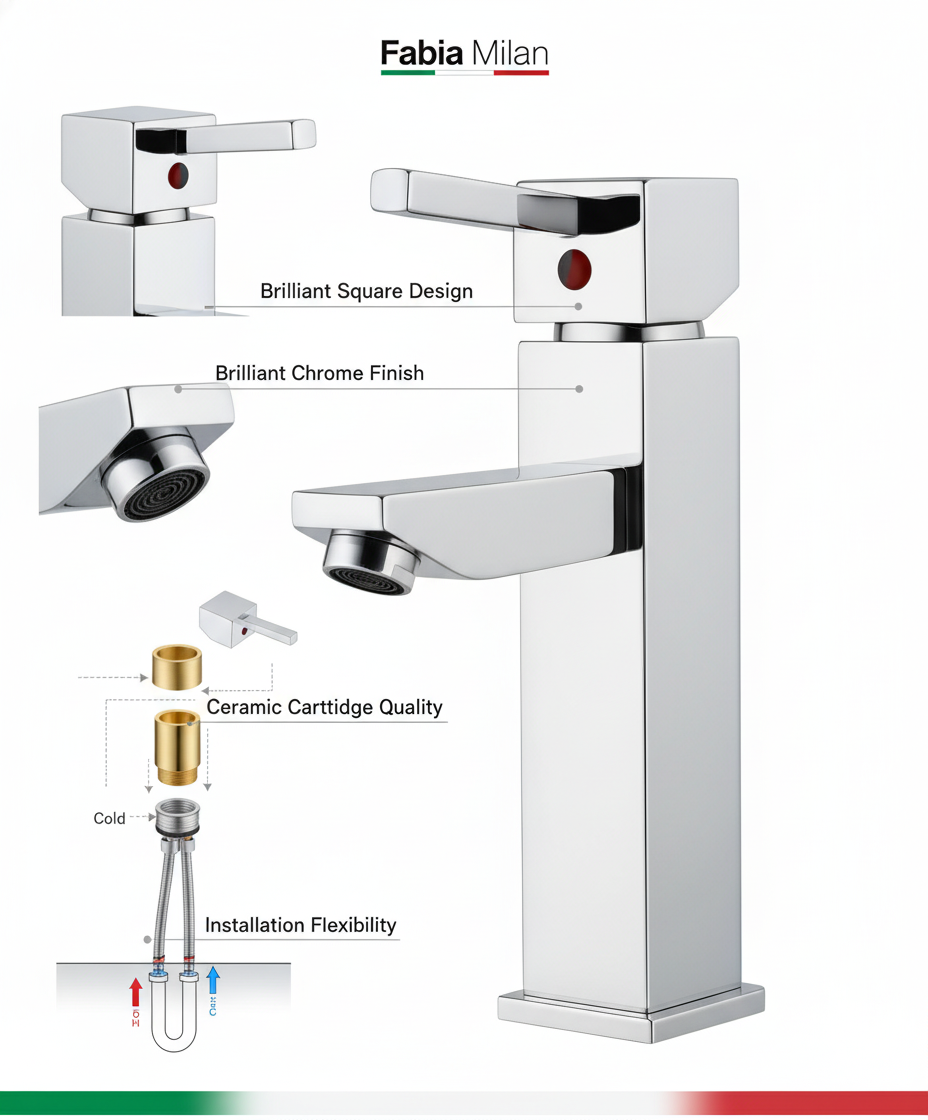 Caractéristiques du mitigeur Fabia Milan