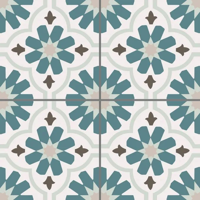 Carreau PVC autocollant Boss Tape Arabesque 30cm x 30cm – décoration orientale salle de bain et cuisine
