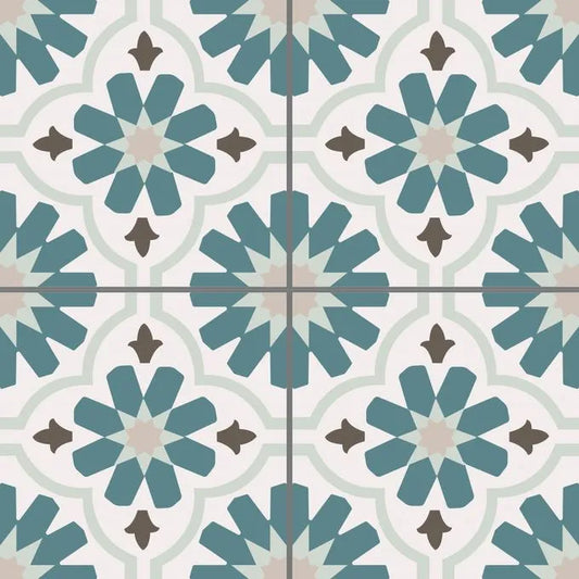 Carreau PVC autocollant Boss Tape Arabesque 30cm x 30cm – décoration orientale salle de bain et cuisine
