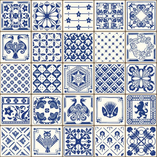 Carreau PVC autocollant Boss Tape indigo 30cm x 30cm – décoration murale élégante salle de bain et cuisine
