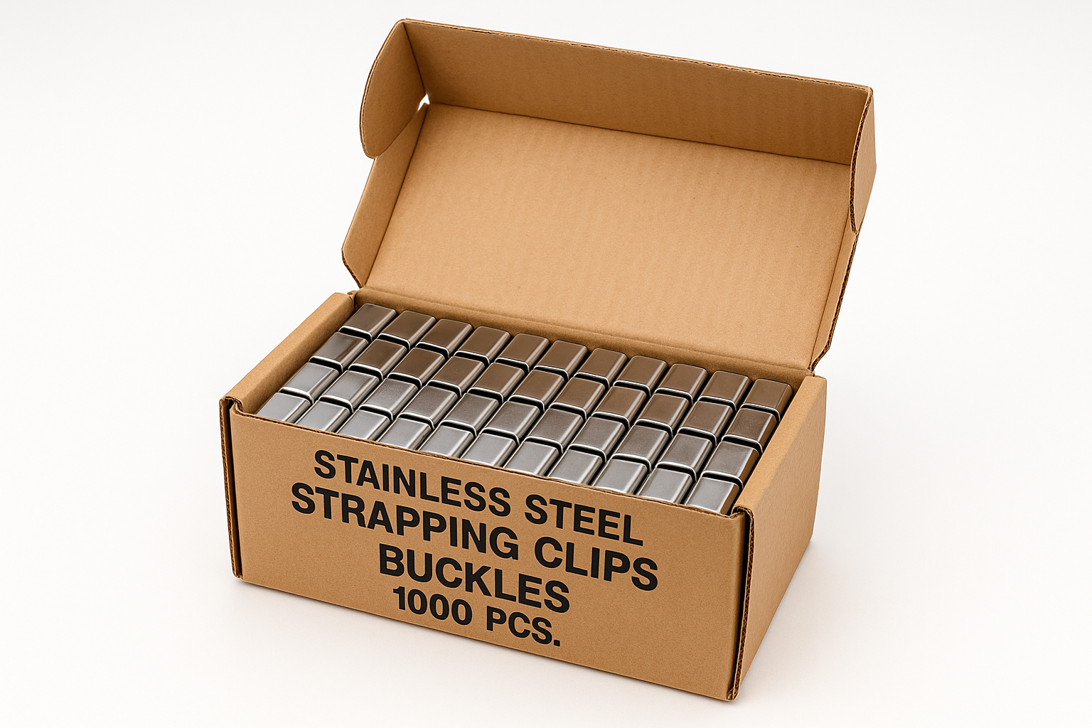 CARTON 1000 AGRAFFE DE DE FEUILLARD INOX