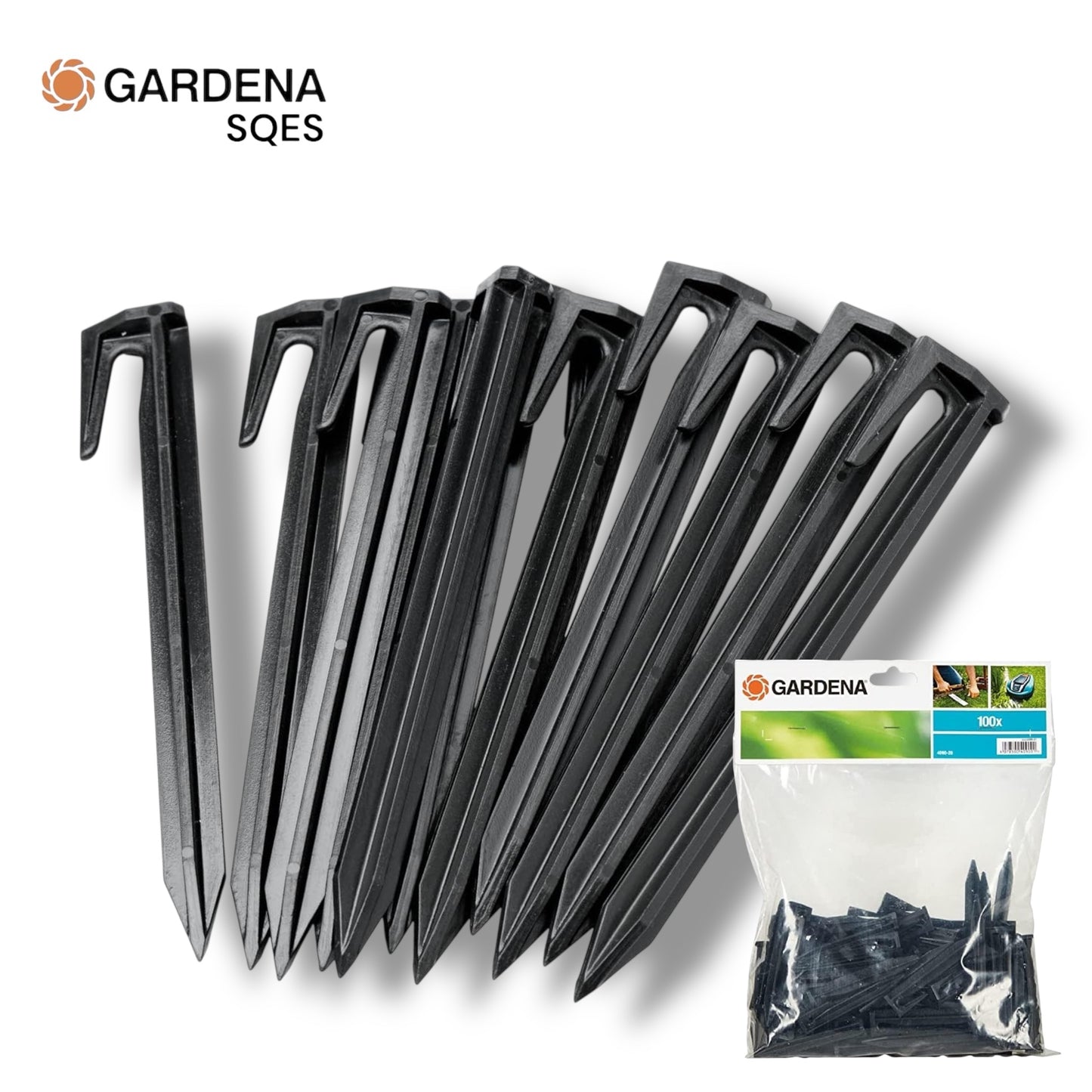 GARDENA SILENO — Cavaliers Fixation Câble Robot Tondeuse Réf. 4090-20 — Périmètre Précis, Fixation Sécurisée | SQES Tunisie
