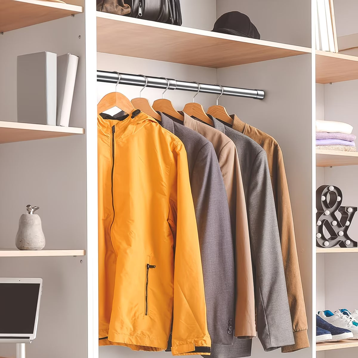 Tube Rond Chromé pour Cintres Armoire et Dressing