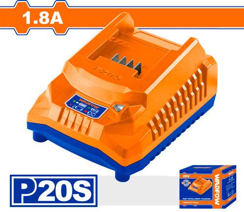 Chargeur Batterie Li-Ion 20V WADFOW WFCP518 — 1.8A Protection
