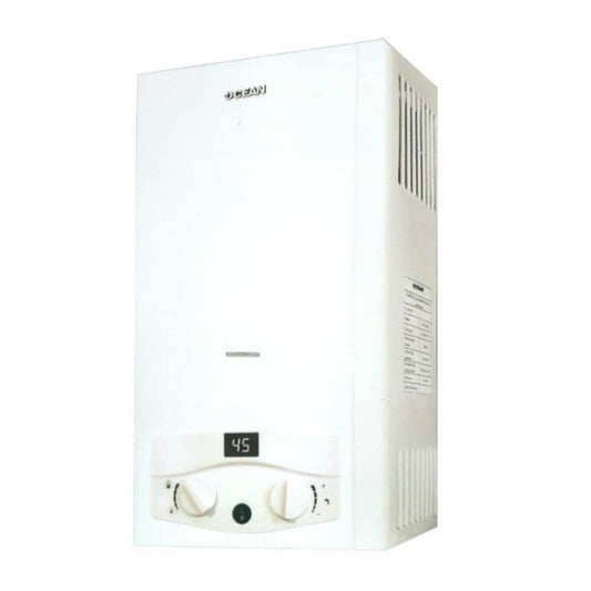 Chauffe Bain Gaz Naturel 11L Blanc - Ocean Shark