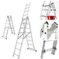 Échelle Transformable 3 Plans en Aluminium – 2.5M x 2.5M x 2.5M / 6M - SQES