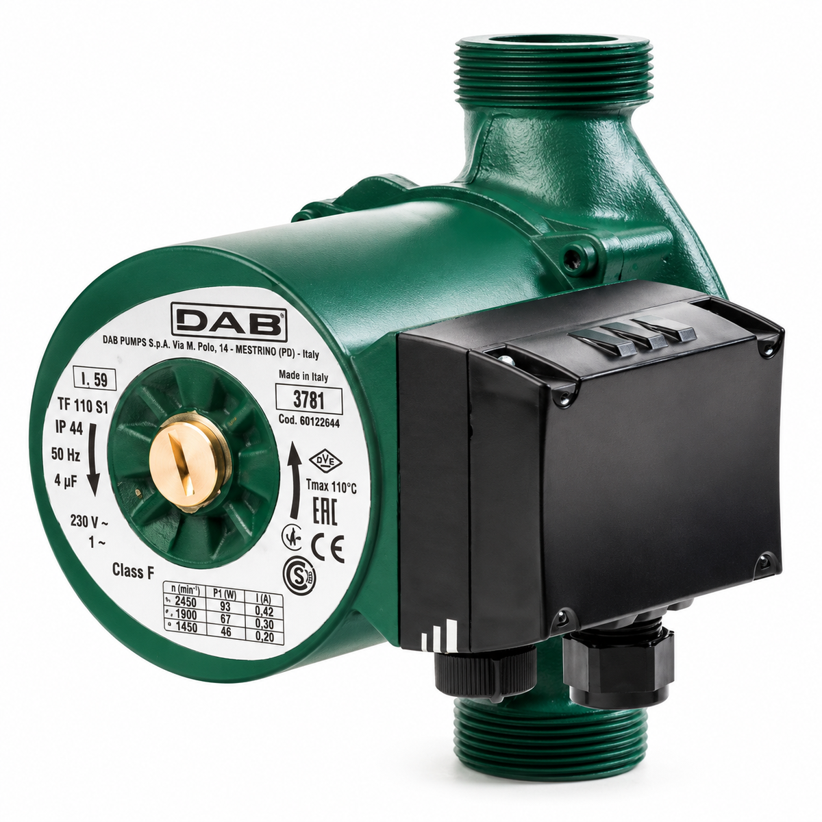 Circulateur DAB A 56/180 XM 230 V entraxe 180 mm avec raccords 1¼ pouce | SQES Tunisie
