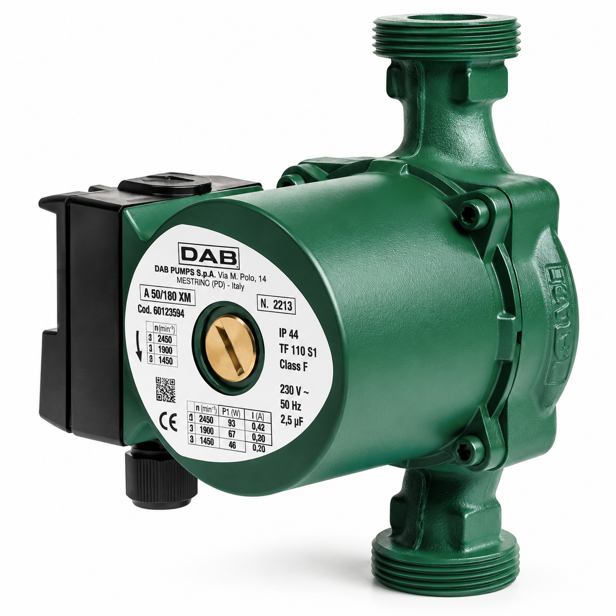 Circulateur DAB VA 55/130 230 V entraxe 130 mm raccord 1 pouce | SQES Tunisie
