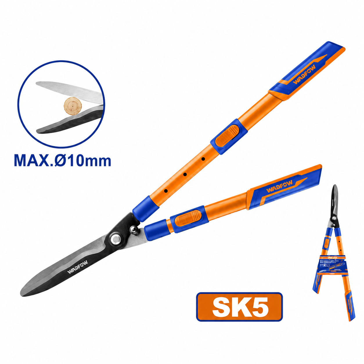 Cisaille à Haie Extensible 780 mm WADFOW WPR2E34 — Manche Télescopique Jardin | SQES Tunisie
