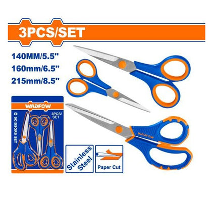 Jeu Ciseaux WADFOW – 3 Pièces - SQES