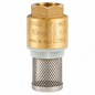 Clapet anti-retour avec crépine ITAP YORK Réf. 108 en laiton pour pompes et installations hydrauliques, avec filtration intégrée.