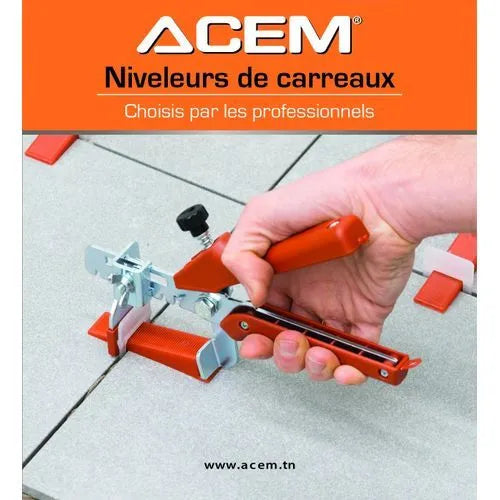 ACEMC Clips Bases - Croisillon Auto nivelant Pro - Sac 100pcs - - SQES