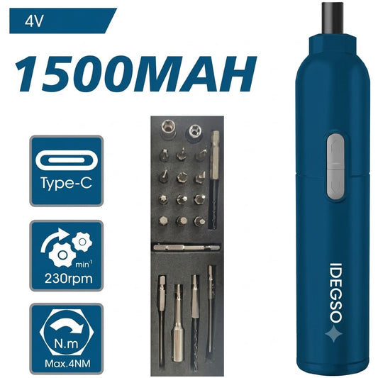 Coffret tournevis sans fil 4 V 20 pièces ADEGSO AD-40316 | SQES Tunisie
