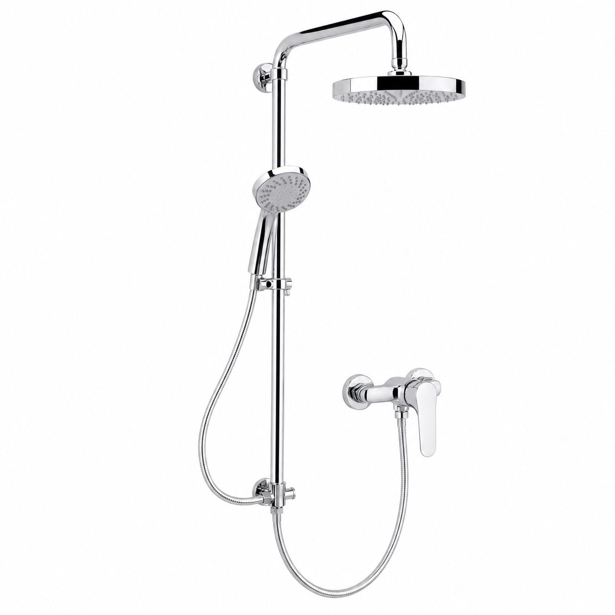 Colonne de Douche SOPAL Série Sousse 1089A04 — Inverseur Chromé NF EN ISO 1456 Garantie 5 Ans Salle de Bain | SQES Tunisie

