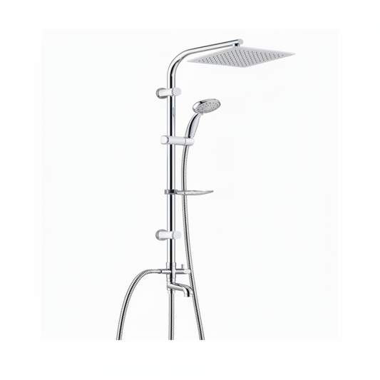 Colonne de douche blanc DUXXA D.120.4.B fond blanc