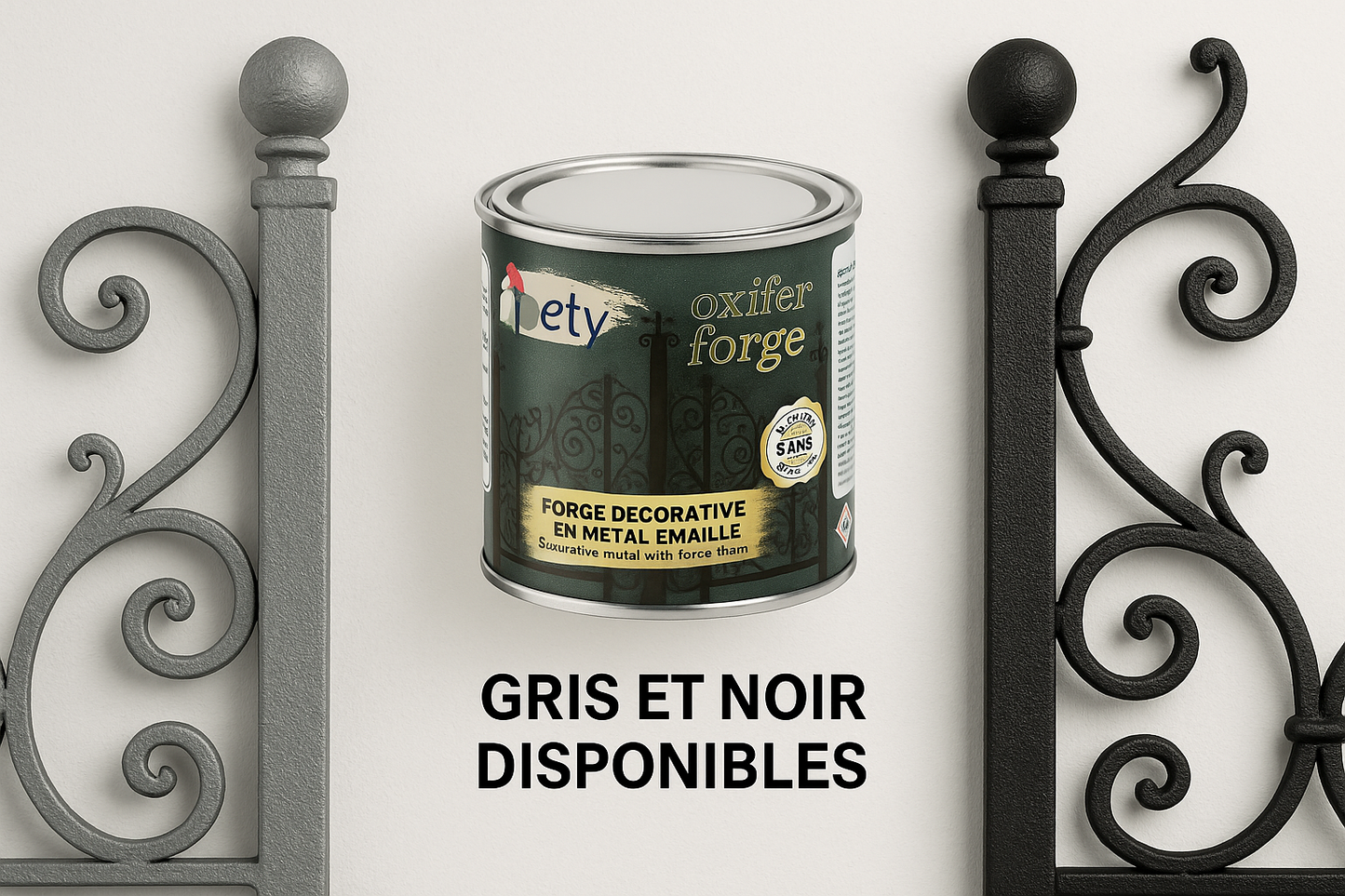 Comparaison gris et noir - 2 couleurs disponibles
