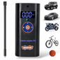 Compresseur Portable WADFOW WAAM572 — 10 Bar 150 PSI 6 L/min USB-C Gonfleur Pneu Voiture Vélo Ballon 3 Adaptateurs Sac Rangement | SQES Tunisie
