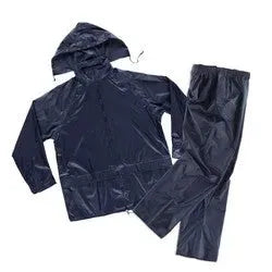 Ensemble imperméable de pluie Veste + Pantalon, Bleu Marine, XXL - SQES
