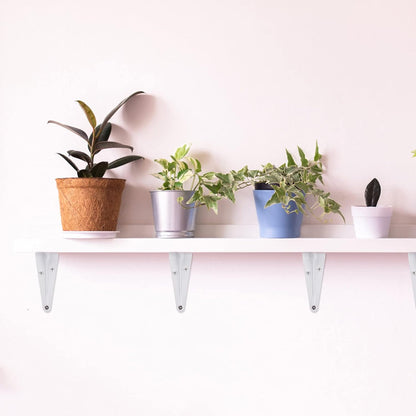 Consoles Etageres - Équerres Murales Blanches – Pour Étagères de Rangement