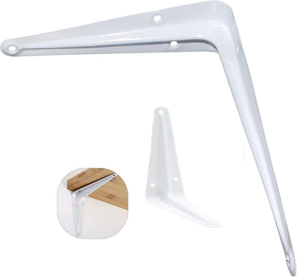 Consoles Etageres - Équerres Murales Blanches – Pour Étagères de Rangement