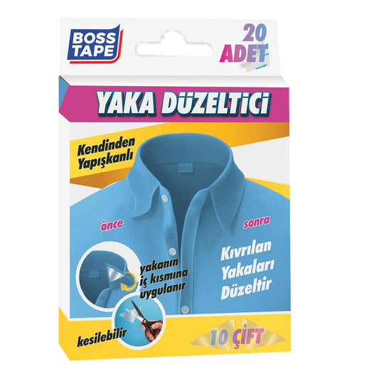 Correcteur de col Boss Tape – maintien parfait pour chemises et polos, prix abordable chez SQES Tunisie