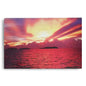 Tableau Coucher de Soleil 50x70cm Lumineux LED Toile Textile Haute Qualité