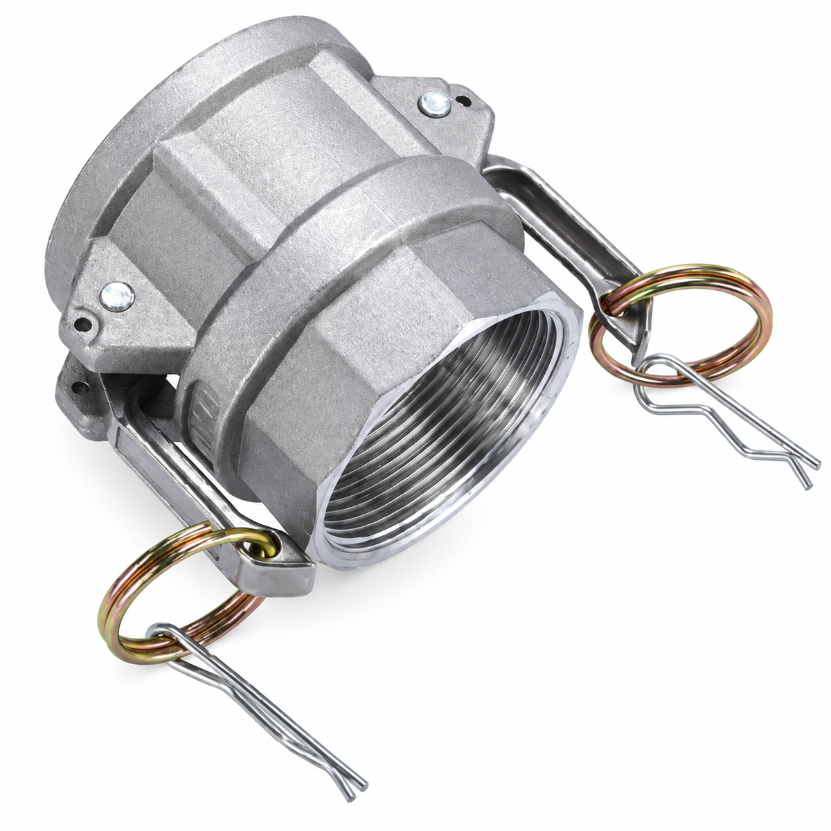 Coupleur Camlock Aluminium Type D Femelle x Filetage Femelle 1-1/2" à 6" – Raccord Rapide Cam & Groove KET-CAM-D-112 KET-CAM-D-2 KET-CAM-D-212 KET-CAM-D-3 KET-CAM-D-4 KET-CAM-D-5 KET-CAM-D-6 | SQES Tunisie
